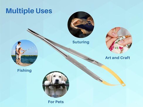 Artman Instruments Castroviejo 7 بوصات إبرة دقيقة/حامل خياطة سائق مع إدراج كربيد التنغستن طرف مستقيم in Saudi Arabia