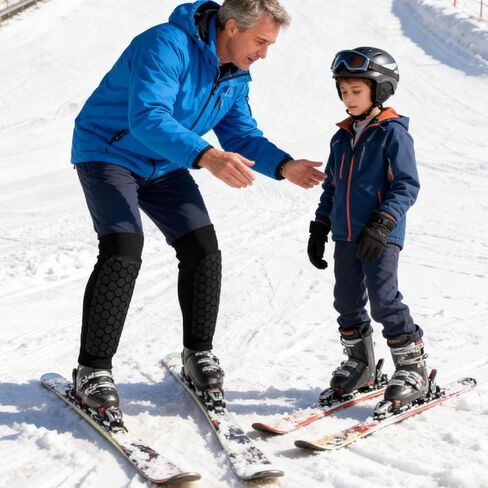 Ski Shin Guards Adults - Snowboarding Leg Protection Gear,Snowboard Shin Pads | for Snowboarders Park Riders Beginners Professionals Ski -Enthusiasts Winter Sports Athletes Instructors in Saudi Arabia