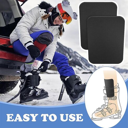 Ski Shin Guard Pad,4-Piece Foam Protection Padding | Elastic Snowboard Shin Padding,for Men Women Adults Youth Players Hobbyists in Saudi Arabia