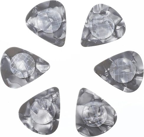 50 PCS Guitar Pick Grip, Self-Adhesive Anti-Slip Silicone Pads, Reusable Transparent Gel Grips for Holding Picks Tightly, Includes Picks in Saudi Arabia