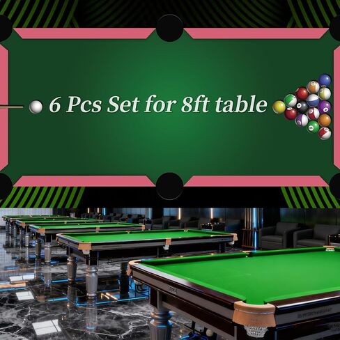 طقم استبدال ممتص الصدمات لطاولة البلياردو K66 بطول 42 بوصة و8 أقدام مكون من 6 قطع، وسائد للسكك الحديدية المطاطية الممتازة، يمكنك صنعها بنفسك لطاولات البلياردو في المنزل والنادي in Kuwait