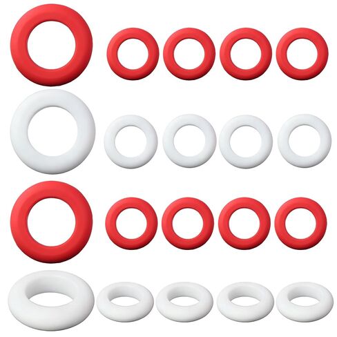 20-Pack Small Bumper Pool Rubber Rings,10 Red and 10 White,Bumper Pool Table Replacement Parts Fit Bumper Pool Table(for Billiards Accessory Maintenance) in Kuwait