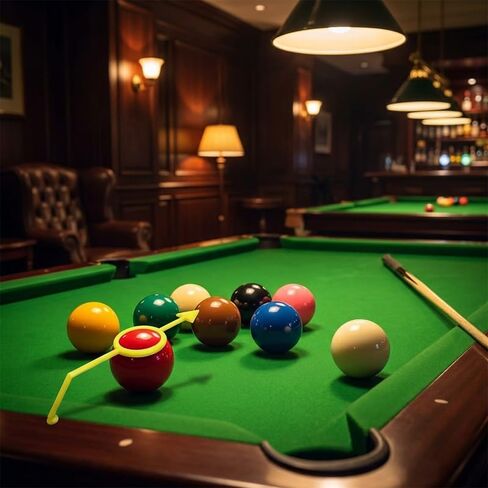 EVKILKJS 2 Pack Billiards Aiming Trainer, Adjustable Guide System with Ghost Ball Visualization, Build Muscle Memory for Pool & Snooker, Easy Setup in Saudi Arabia