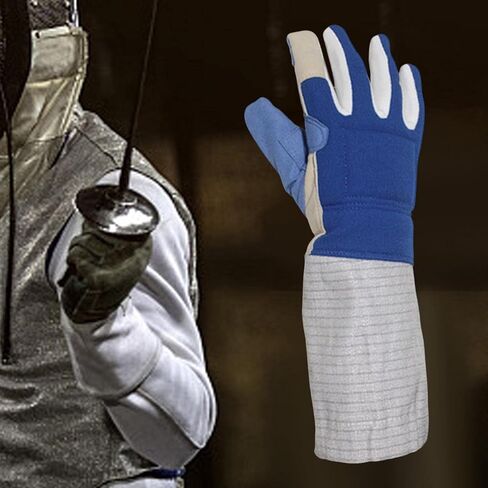 Fencing Glove Hand Protection Training Equipment Special Glove Rubber Material Flexible Palm Leather Adjustable Suitable for Adult Children Match in Kuwait