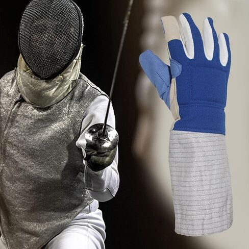 Fencing Glove Hand Protection Training Equipment Special Glove Rubber Material Flexible Palm Leather Adjustable Suitable for Adult Children Match in Kuwait