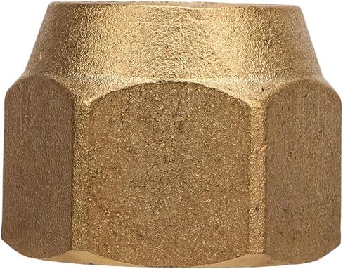 Sorandy Brass Tube Fitting, 3/8in SAE 45 Degree Nut, 10PCS Fittings for Fuel, Air, Liquid, Oil, Gas & Vacuum Pipelines, Ideal for Plumbing in Saudi Arabia