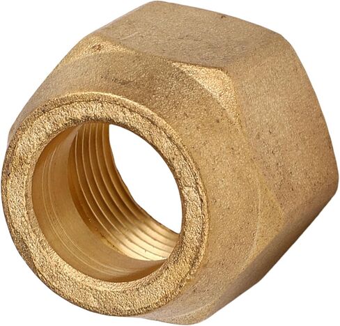 Sorandy Brass Tube Fitting, 3/8in SAE 45 Degree Nut, 10PCS Fittings for Fuel, Air, Liquid, Oil, Gas & Vacuum Pipelines, Ideal for Plumbing in Saudi Arabia