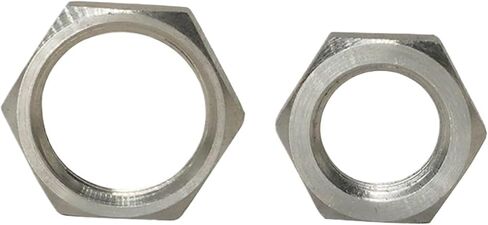 2pcs Pipe Fitting Stainless Steel ss 304 Hex Nuts Hex Nuts 1/8" 1/4" 3/8" 1/2" 3/4" 1" 1-1/4" 1-1/2" BSPT Thread Adapter(DN6) in Saudi Arabia