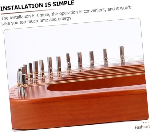 32pcs Lyre Harp String Nails Metal Tuning Fixing for Musical Instruments Suitable for Harpsichord Guzheng and Dulcimer Easy to Use and Carry Silver in Kuwait