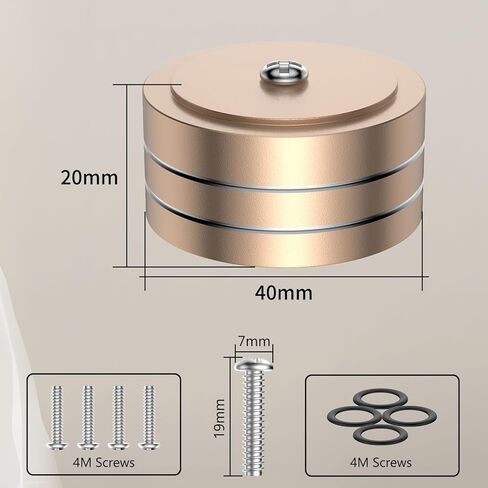 الذهب 4 قطعة 40x20 مللي متر الألومنيوم HiFi AMP المتكلم عزل حامل القرص الدوار DAC قدم الوسادة in Kuwait