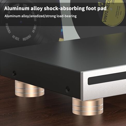 الذهب 4 قطعة 40x20 مللي متر الألومنيوم HiFi AMP المتكلم عزل حامل القرص الدوار DAC قدم الوسادة in Kuwait