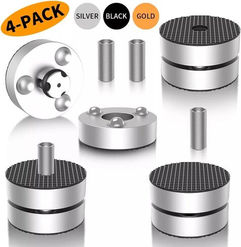 4 قطعة عزل مكبر الصوت من الألومنيوم قدم القرص الدوار DAC قاعدة الوسادة مسمار M8 المسمار in Kuwait