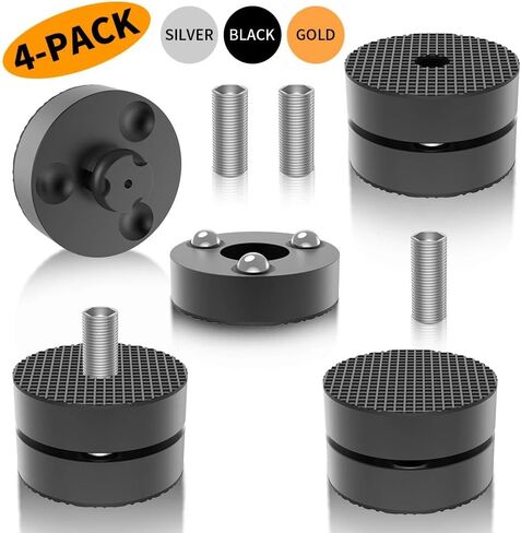 4 قطعة عزل مكبر الصوت من الألومنيوم قدم القرص الدوار DAC قاعدة الوسادة مسمار M8 المسمار in Kuwait