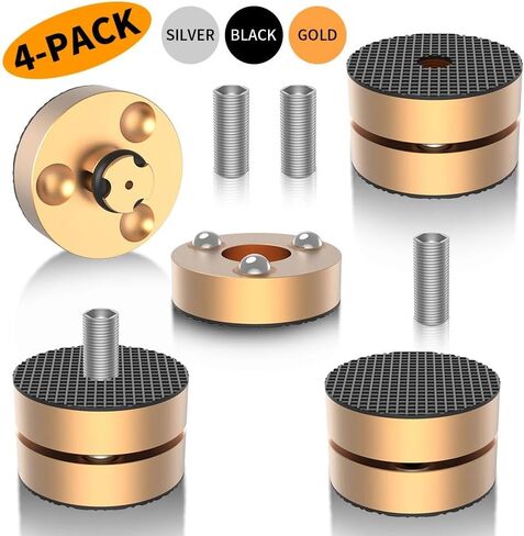 4 قطعة عزل مكبر الصوت من الألومنيوم قدم القرص الدوار DAC قاعدة الوسادة مسمار M8 المسمار in Kuwait