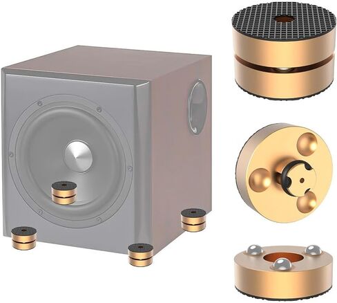 4 قطعة عزل مكبر الصوت من الألومنيوم قدم القرص الدوار DAC قاعدة الوسادة مسمار M8 المسمار in Kuwait