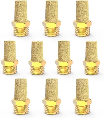 10 حزم 3/8 "ذكر موضوع النحاس الهوائية كاتم الصوت البرونزي الملبد العادم كاتم الصوت in Kuwait