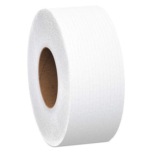 Scott 100% Recycled Fiber Jumbo Roll (JR) Commercial Toilet Paper (67223), 1-PLY, White, 12 Rolls / Case, 2,000' / Roll in Kuwait