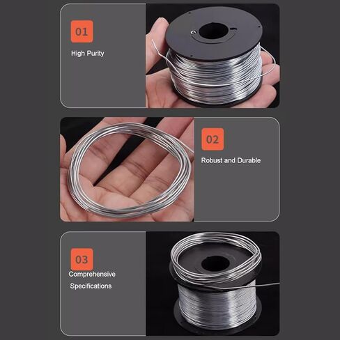 High Purity Zinc Wire Soft Beading Wire for Scientific Research Electroplating, Chemical Experiments and DIY Craft Projects 5kg-1.2mm in Saudi Arabia