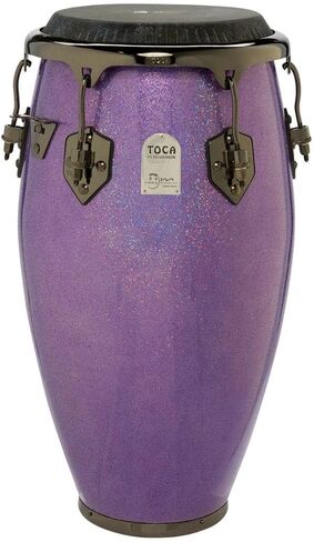 TOCA Jimmie Morales Conga 11" Quinto Height: 28" Fibreglass Violet Sparkle 5111-FPS in Saudi Arabia