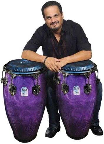 TOCA Jimmie Morales Conga 11" Quinto Height: 28" Fibreglass Violet Sparkle 5111-FPS in Saudi Arabia