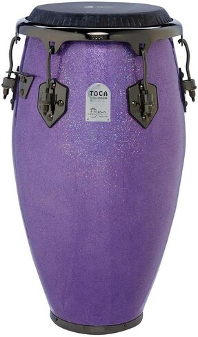 TOCA Jimmie Morales Conga 11" Quinto Height: 28" Fibreglass Violet Sparkle 5111-FPS in Saudi Arabia