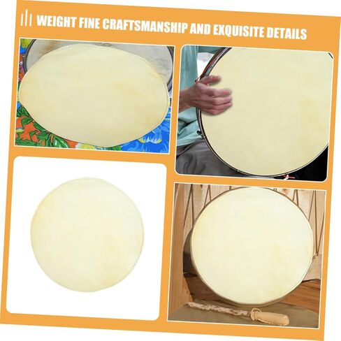 GALPADA 2pcs Drum Goat Leather Drum Covers Durable Conga for Enhanced Bass and Overtone for Musicians and Drummers in Saudi Arabia