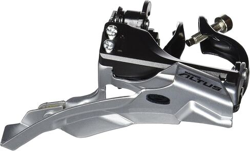 SHIMANO Altus FD-M371X3 Conventional Swing Front Derailleur - Silver, 9 Speed in Saudi Arabia