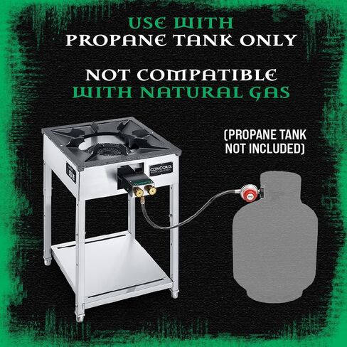 Concord Professional HADES Stainless Steel Commercial Stove. Dual Controled Burner Head with Solid Cast Iron Range Top. Height Adjustable. in Kuwait