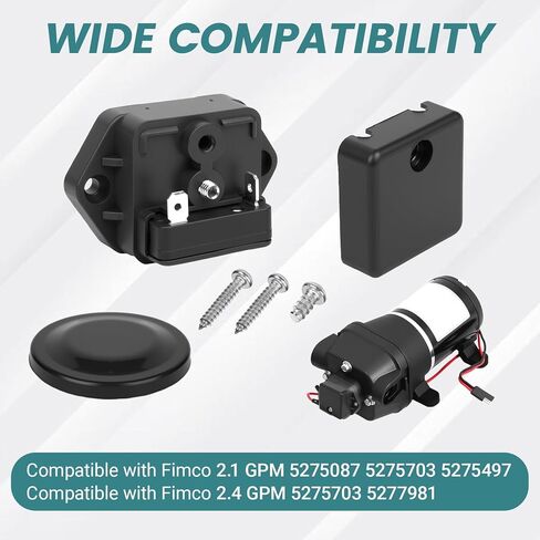 5157202 60 PSI Pressure Switch Assembly for Fimco 2.1 & 2.4 GPM High Flo Pumps, Compatible with Fimco 5275087 5275703 in Kuwait