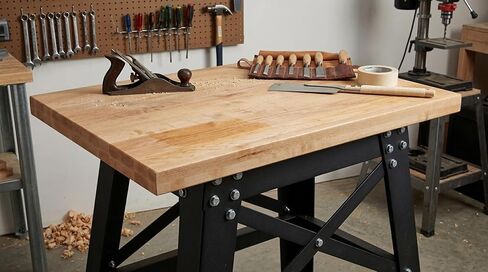 24 in. x 36 in. Solid Maple Butcher Block Countertop - 1.5 in. Thick Hardwood Work Surface for Kitchen, Workbench, Desk, Cart, or DIY Tabletop in Saudi Arabia