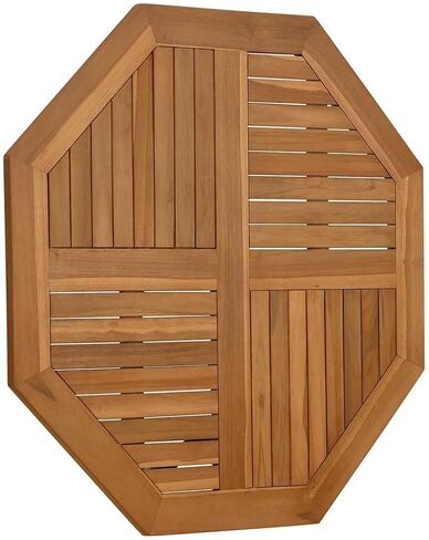Octagonal-Shape Table Top Solid Teak Wood, Replacement Table Top, Wooden Desk Top for Outdoor, Home Use, -592 in Kuwait