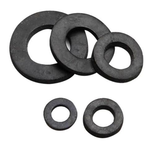 MIUYTRN 50 قطعة M3/M4/M5/M6/M8/M10/M12 حشية مطاطية سوداء عازلة لزيادة الغسالات المطاطية وسادة مسطحة 1 مم 2 مم سمك cuicui (M4 × 9 مم × 1 مم) in Kuwait