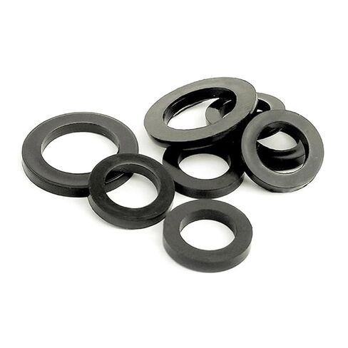 MIUYTRN 224 قطعة 12 مقاس أسود حلقة عزل مطاطية مسطحة غسالة طوقا مجموعة متنوعة M2 M2.5 M3 M4 M5 M6 M8 تحسين المنزل cuicui in Kuwait