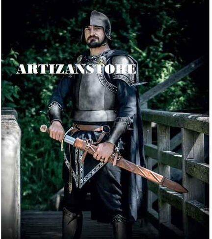 ARTIZANSTORE Medieval Knight Dark Sentinel Suit of Armour Decorative Armor Wearable Halloween Costume in Saudi Arabia