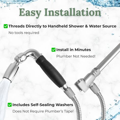 High Sierra® - Lead-Free Stainless Steel Shower Hose With Bio-Film resistant Silicone Inner Tube. Extremely Strong and Flexible-72 Inches. Oil Rubbed Bronze in Saudi Arabia