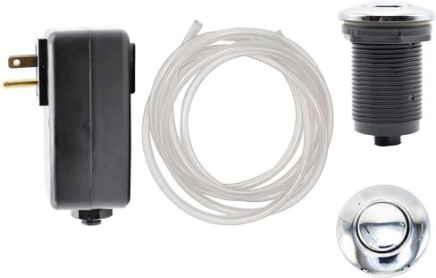Disposal Air Switch Kit for Garbage Disposal Hands-Free On/Off Control UL Approved Includes 6' Air Tube 1-3/8" Air Button Safe & Convenient for Kitchen No Wiring Needed (Bronze) in Kuwait