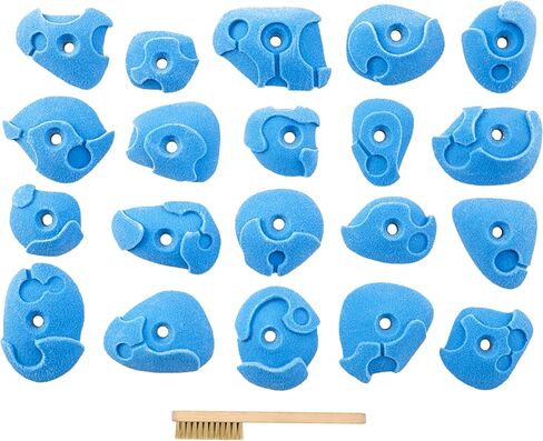 TRANGO Comfy Crimps Grip Holds (10pcs Blue, Geologic) | Indoor Climbing Wall Hardware in Saudi Arabia
