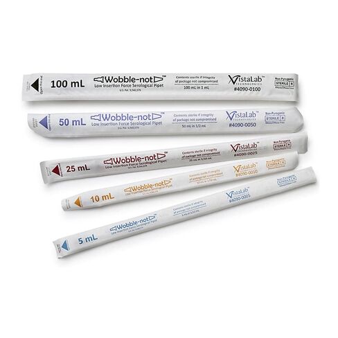 Vistalab Technologies 4090-0025 Serological Pipet, 25 mL Capacity, Individually Wrapped, Sterile (Pack of 200) in Kuwait