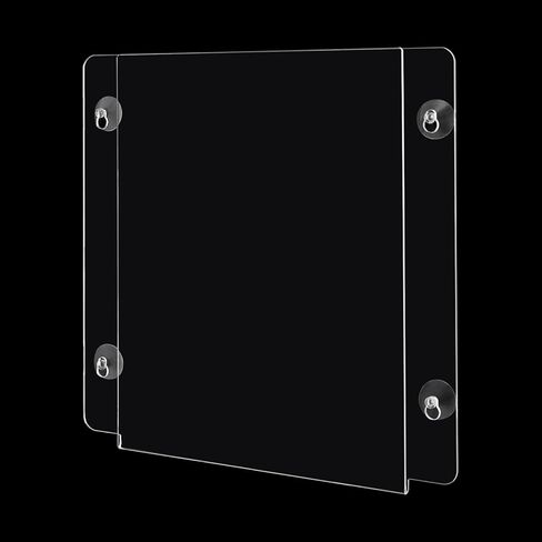 12-Packs Wall Mount Sign Holder, Plastic Wall Signs, Clear Frame Paper Holder with Suction Cups, Acrylic Sign Holders for Office, Home, Store, Restaurant in Saudi Arabia