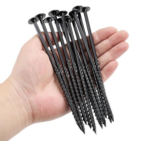50 PCS(2.1lb), #14 x 6 Lag Screws, Structural Wood Screw 6 inch, Heavy Duty Construction Screw, Rust Resistant, Washer Head, Exterior Wood/Lag/Timber Screws, T30 Star Bit Included in Saudi Arabia