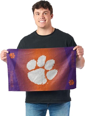 Clemson Tigers NCAA Hussle Micro Fiber Sports Towel 24 x 42 Inches in Saudi Arabia