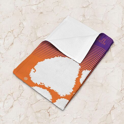 Clemson Tigers NCAA Hussle Micro Fiber Sports Towel 24 x 42 Inches in Saudi Arabia