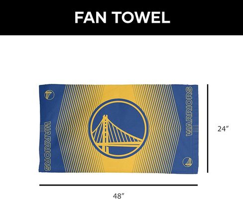 NORTHWEST Golden State Warriors NBA Hussle Micro Fiber Sports Towel 24 x 42 Inches in Saudi Arabia