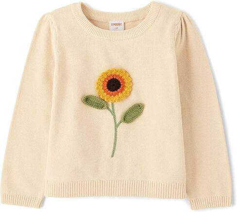 Gymboree Boys' and Toddler Long Sleeve Embroidered Crew Neck Pullover Sweater in Saudi Arabia