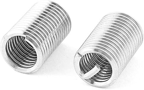 10Pcs 304 Stainless Steel Wire Thread Repair Inserts M6 x 1mm x 2D in Saudi Arabia