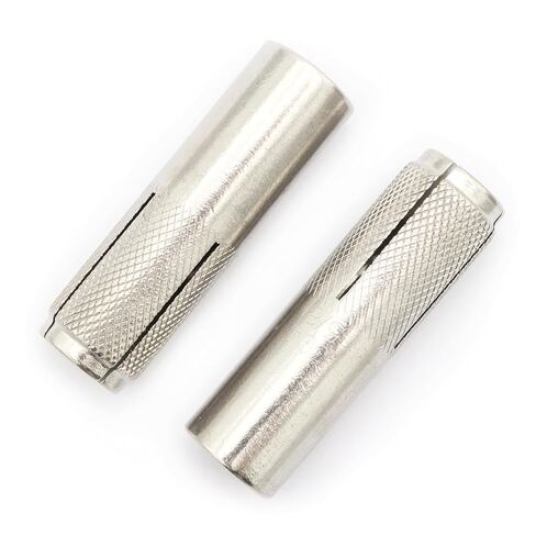 25pcs Drop in Anchors, (1/4''-20) Knurled Drop-in-Anchor for Solid Concrete, Internal Forced Expansion Screw Bolts, 304 Stainless Steel(Silver) in Kuwait