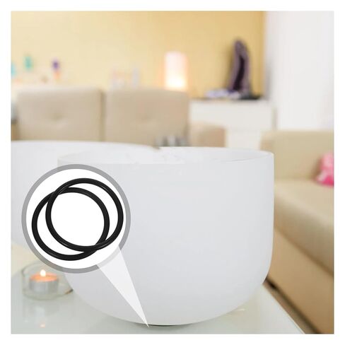 MIUYTRN 2 Pcs Crystal Bowl Washer Sound Cushion Rubber Rings Singing Instruments Cushions cuicui in Kuwait