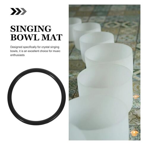 MIUYTRN 2 Pcs Crystal Bowl Washer Sound Cushion Rubber Rings Singing Instruments Cushions cuicui in Kuwait