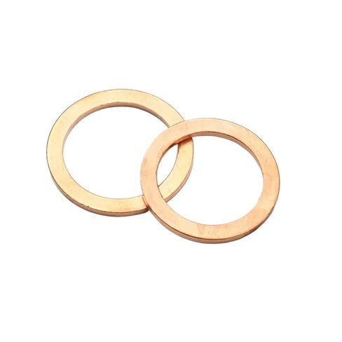 MIUYTRN 500pcs Solid Copper Washer Flat Ring Gasket Sump Plug Oil Fittings Sealing Washers Fastener Hardware Accessories cuicui in Kuwait