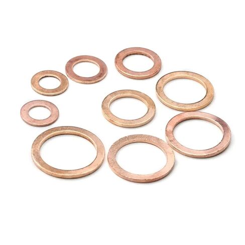 MIUYTRN 500pcs Solid Copper Washer Flat Ring Gasket Sump Plug Oil Fittings Sealing Washers Fastener Hardware Accessories cuicui in Kuwait